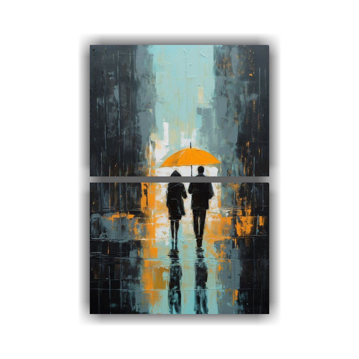 GENERICO - Cuadros Dibujo Personalidad Personas Caminando 30x40 Cm