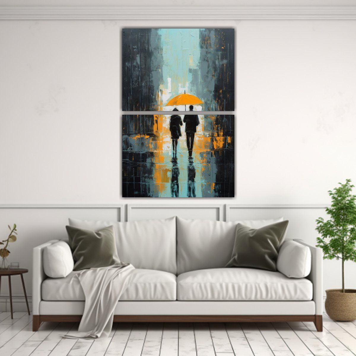 GENERICO - Cuadros Dibujo Personalidad Personas Caminando 30x40 Cm