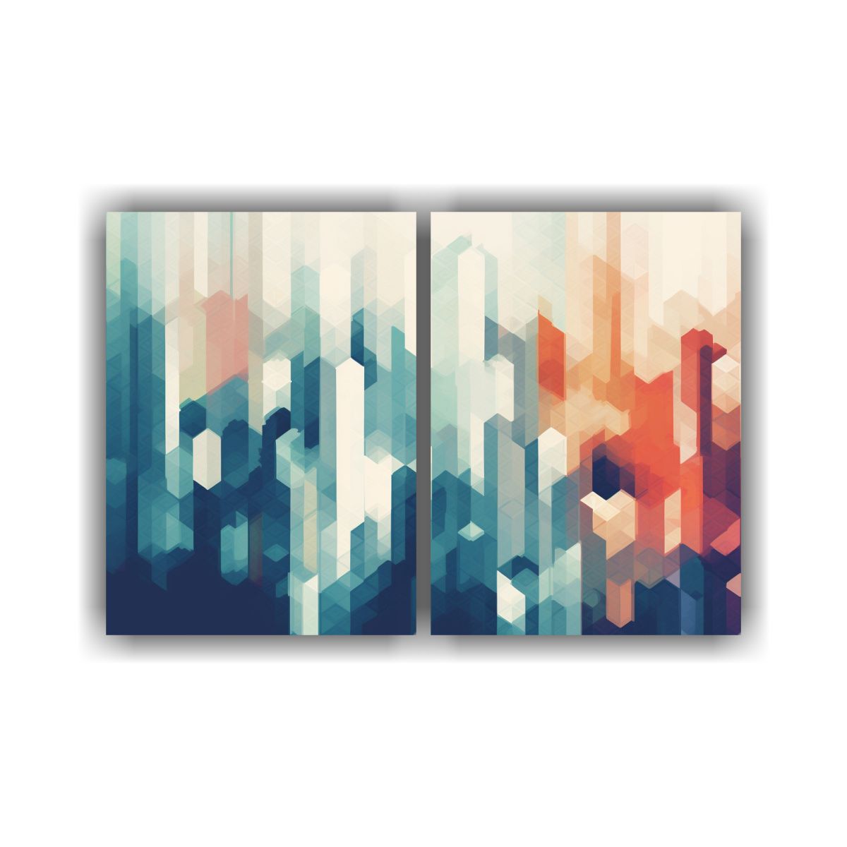 GENERICO - Pinturas Abstractas Para Decoración De Interiores 80x60 Cm