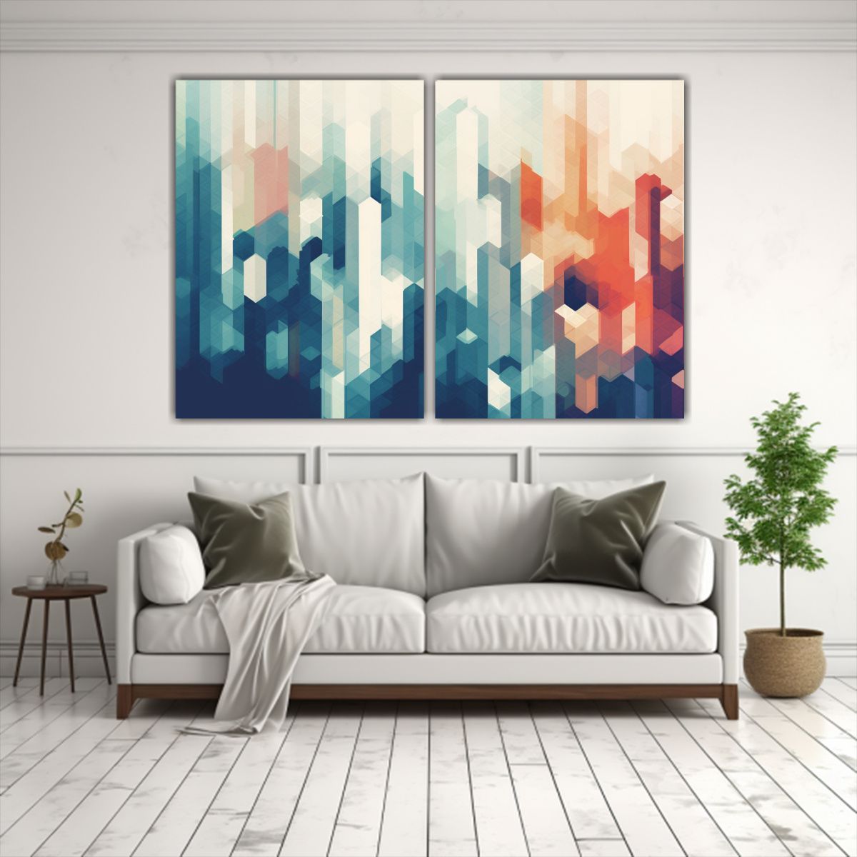 GENERICO - Pinturas Abstractas Para Decoración De Interiores 80x60 Cm