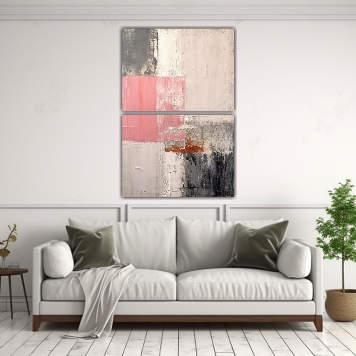 GENERICO - Pintura Abstracta Minimalista En Estilo 30x40 Cm