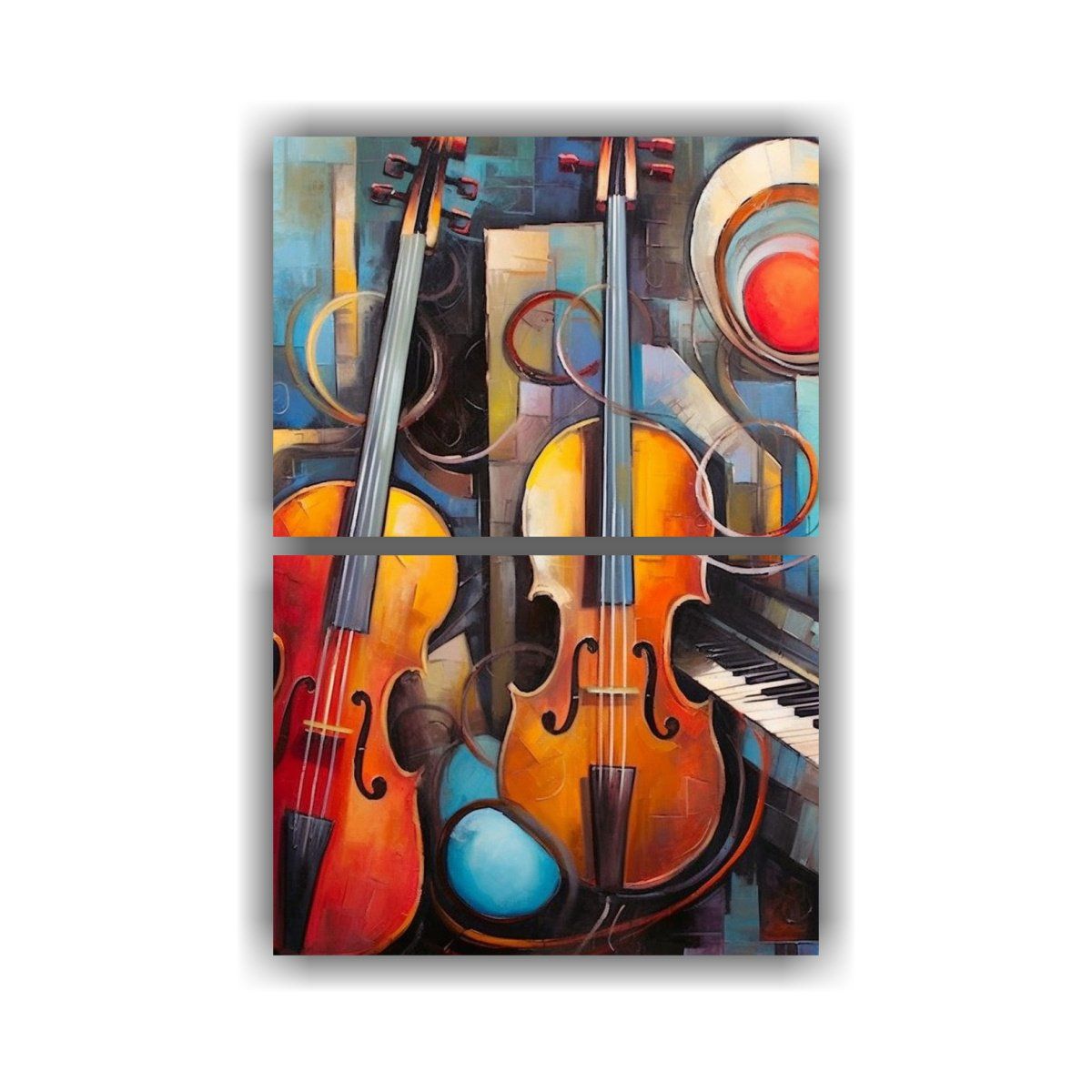 GENERICO - Cuadros De Arte Abstracto De Instrumentos 30x40 Cm