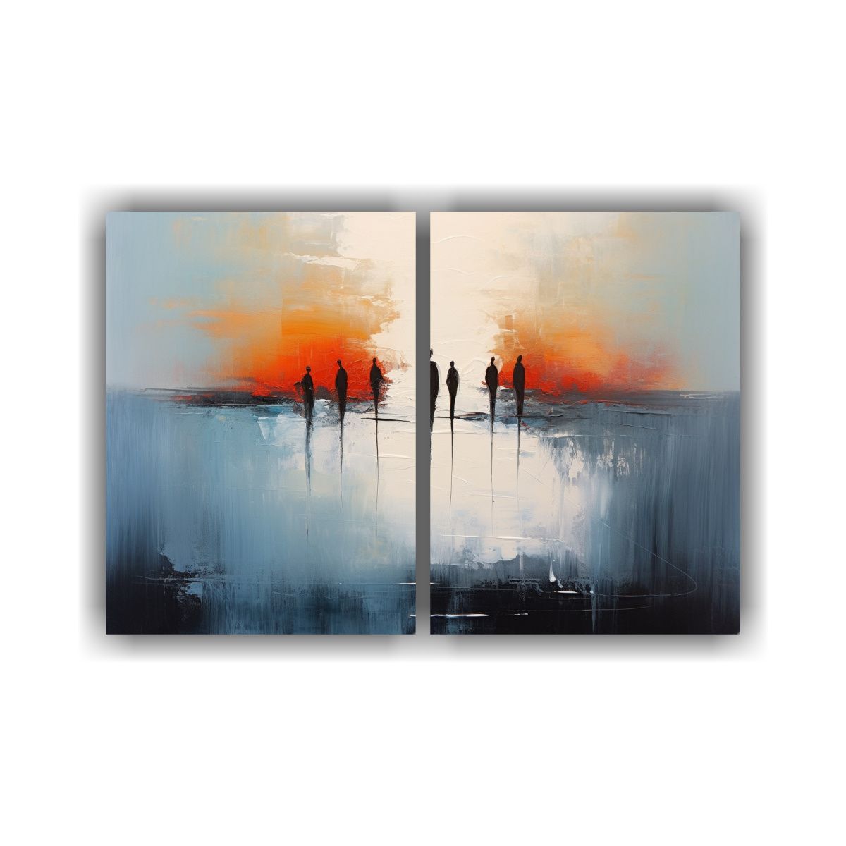 GENERICO - Cuadros Modernos Abstractos Con Inspiración Vital 80x60 Cm