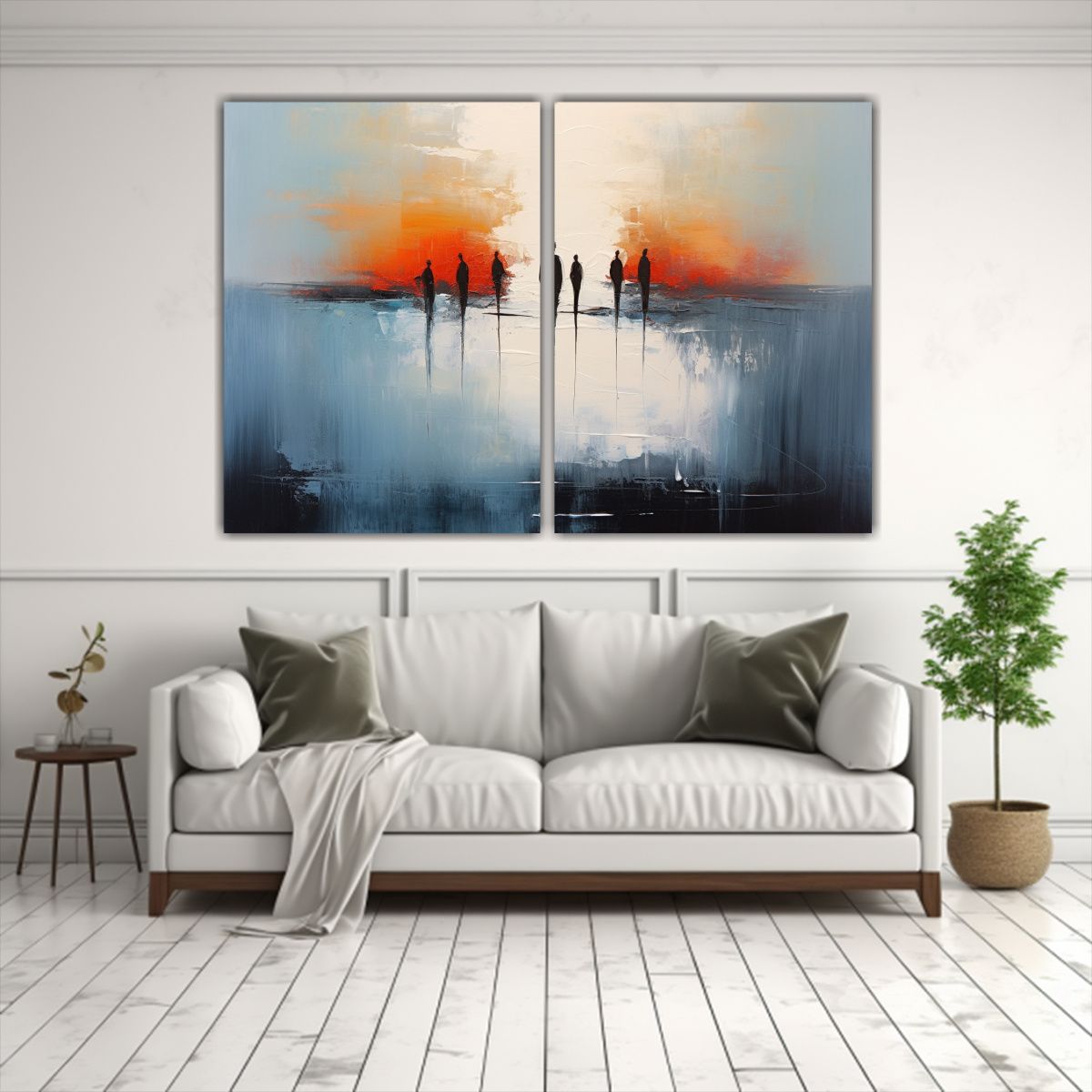 GENERICO - Cuadros Modernos Abstractos Con Inspiración Vital 80x60 Cm