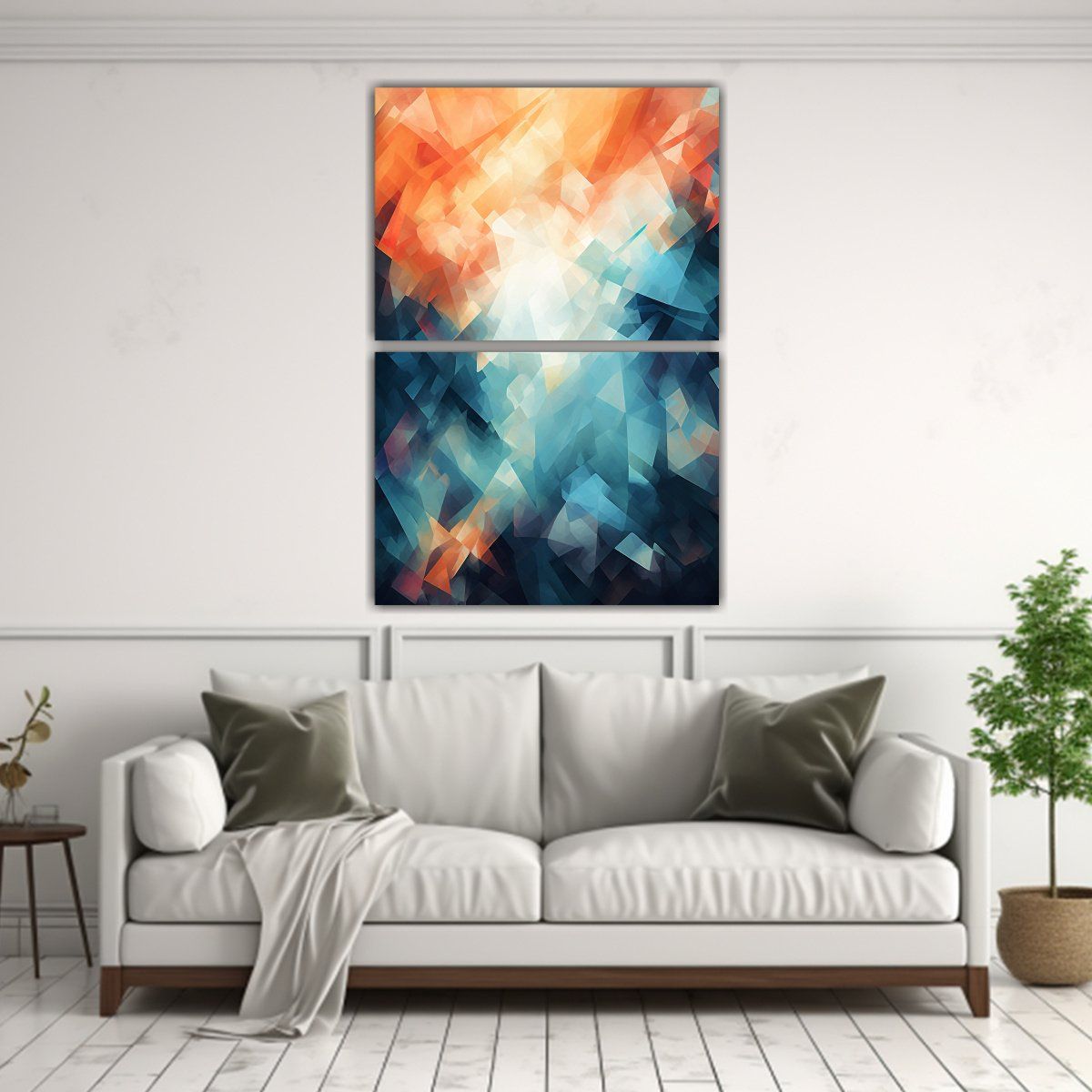 GENERICO - Abstracto Innovador En Tela Sublimada Dos 30x40 Cm