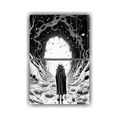 GENERICO - Pintura Decorativa En Blanco Y Negro De La 30x40 Cm