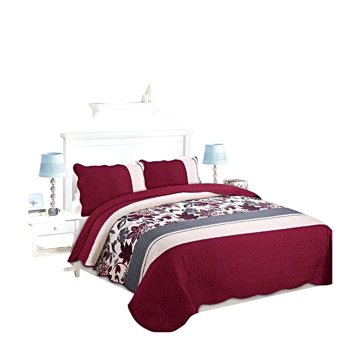 GENERICO - CUBRECAMA QUILT DE VERANO 2 PLAZAS A6