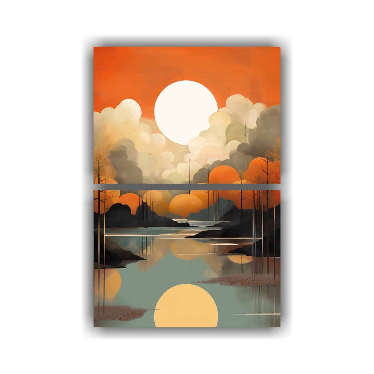 GENERICO - Pinturas Contemporáneas Expresionistas En Forma 30x40 Cm