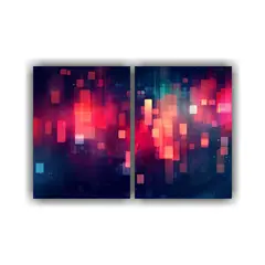 GENERICO - Fondo Abstracto Geométrico Con Muchas Formas Y 40x30 Cm