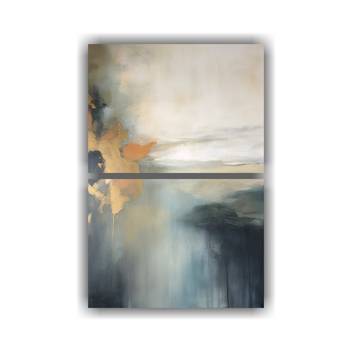 GENERICO - Pintura Abstracta En Lienzo Con Intensidad De 30x40 Cm