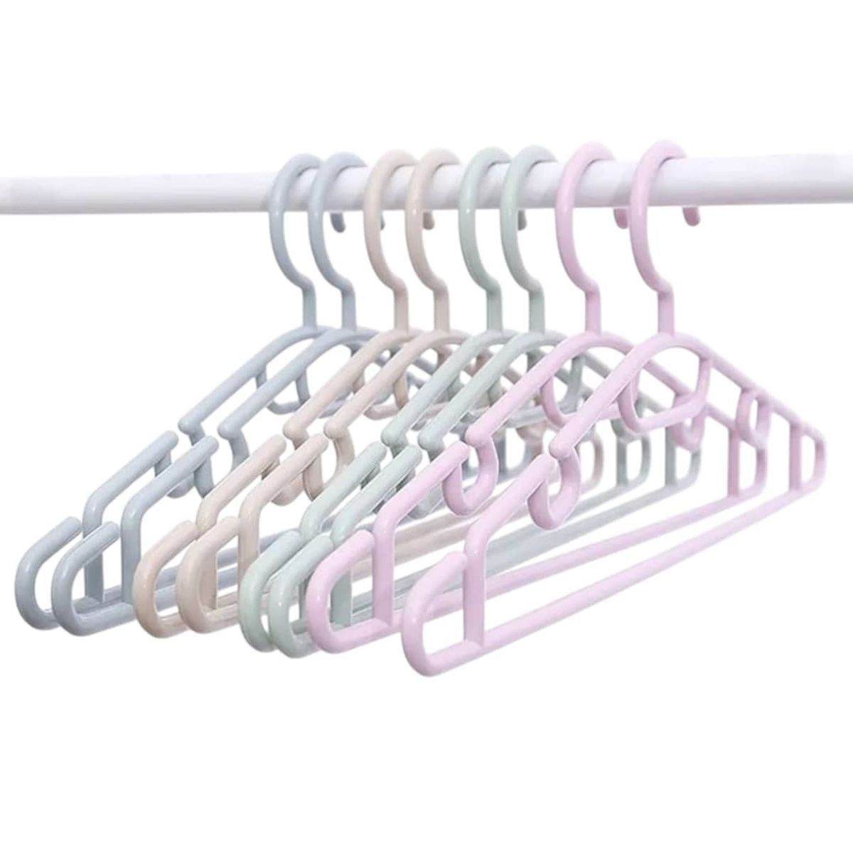 GENERICO - Pack 5 Colgadores Plásticos Reforzados 39 cm Gms