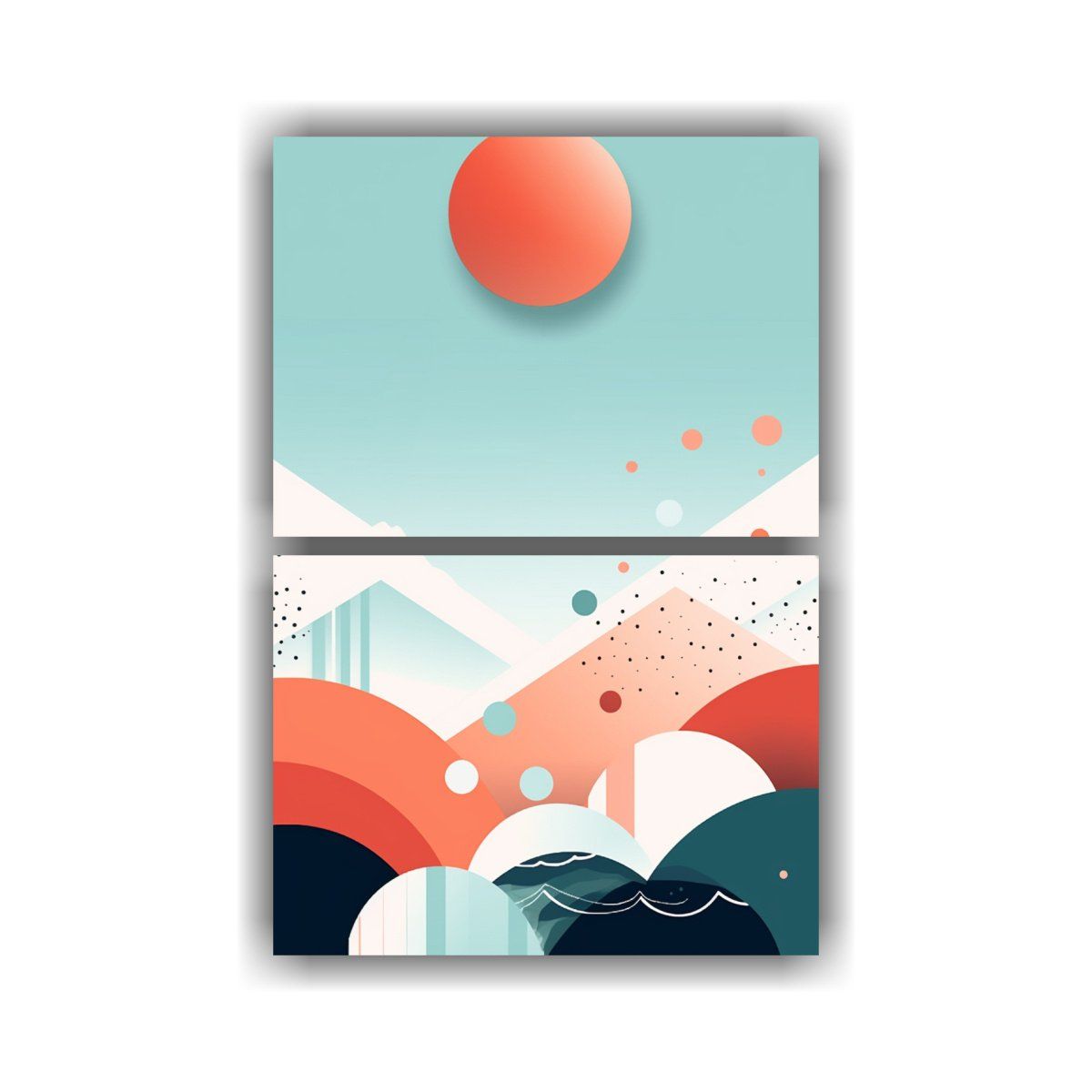 GENERICO - Conjunto 2 Cuadros Decoración Graduate Lienzo 30x40 Cm