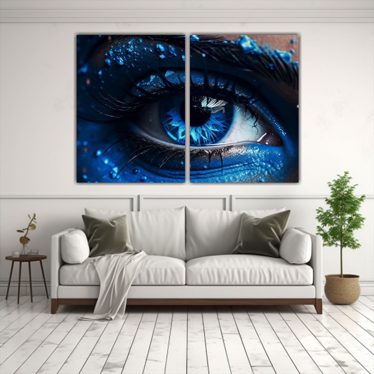GENERICO - Cuadro Decorativo Sarah Sus Ojos Azules 80x50 Cm