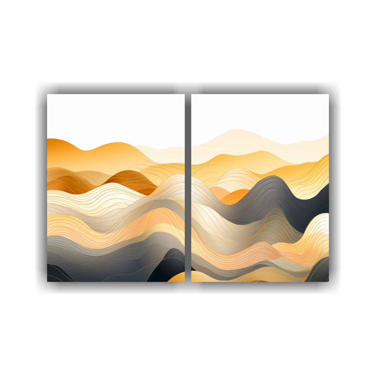 GENERICO - Pintura Cultural Y Naturalista En Dos 40x30 Cm