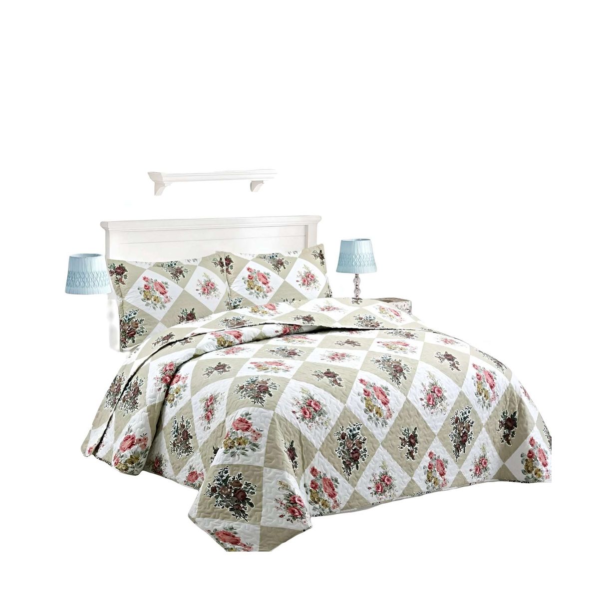 GENERICO - CUBRECAMA QUILT VERANO KING-SUPER KING A37