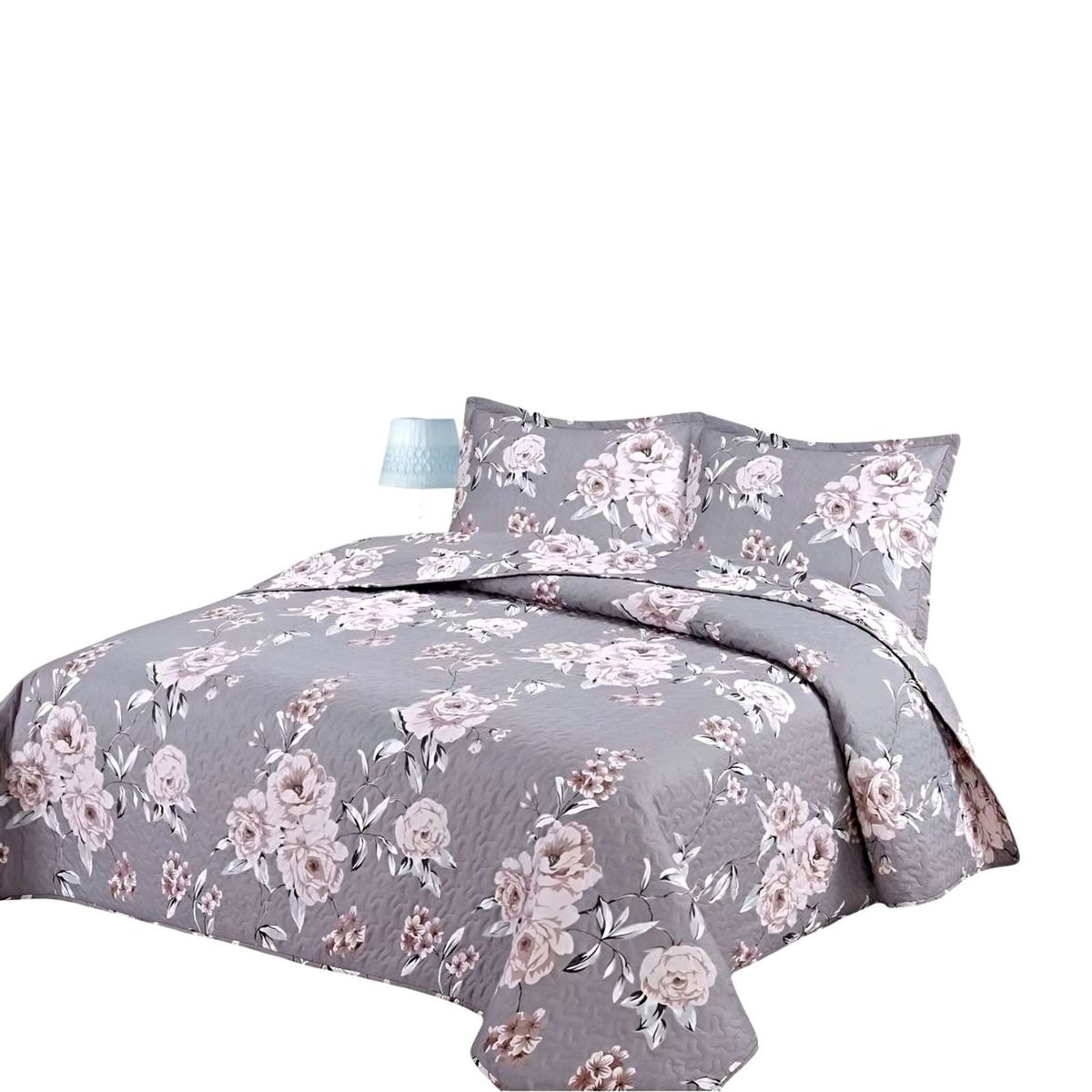 GENERICO - CUBRECAMA QUILT VERANO KING-SUPER KING BORDADO A4