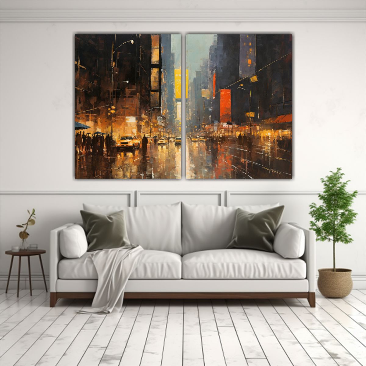 GENERICO - Pinturas Modernas Alegres Con Técnica De Impasto 80x50 Cm