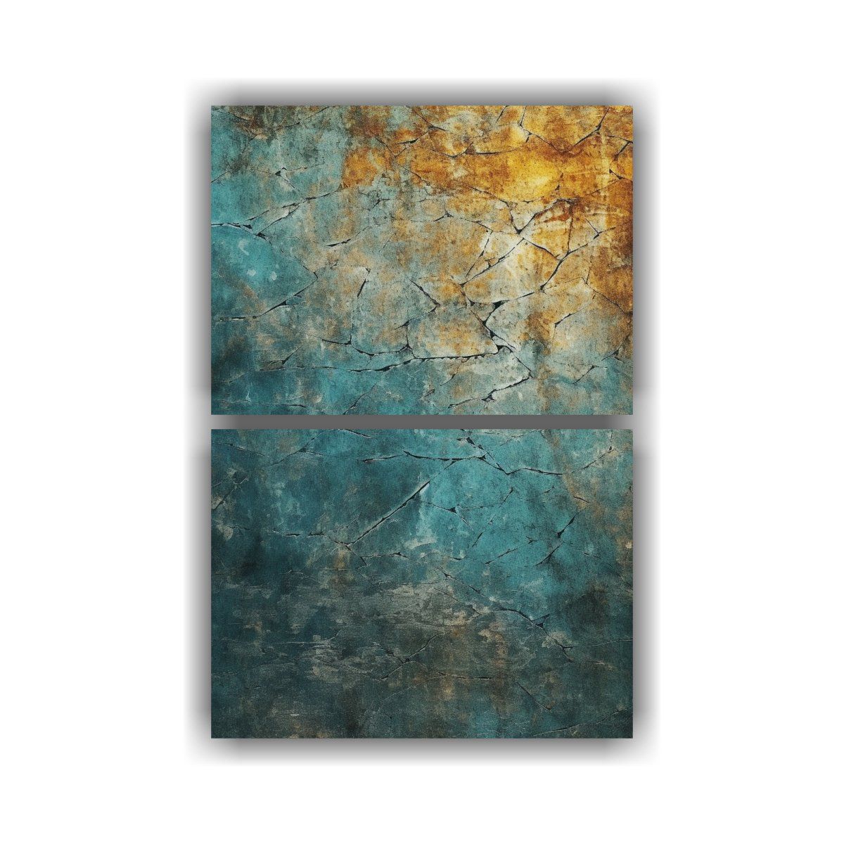 GENERICO - Artes Vintage Resistentes Con Textura Grunge 30x40 Cm