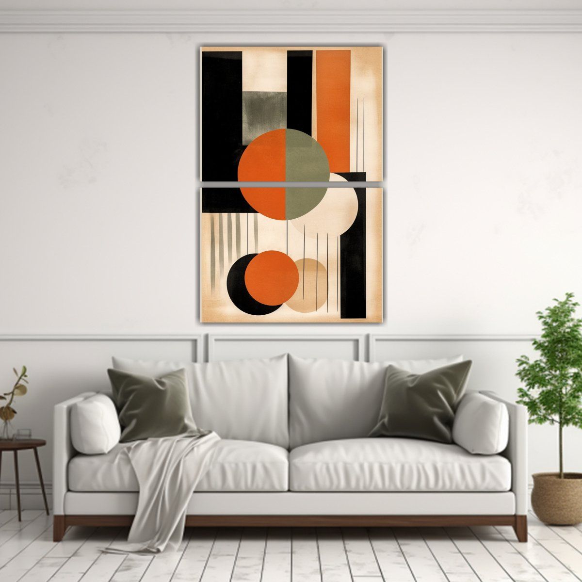 GENERICO - Cuadros De Arte Abstracto Boho Clásico Con Forma 30x40 Cm