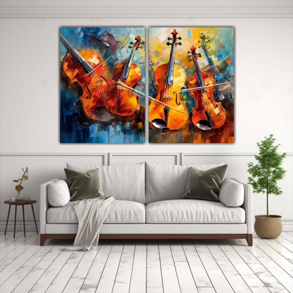 GENERICO - Arte Moderno En Lienzo Elige Pieza Musical 80x50 Cm