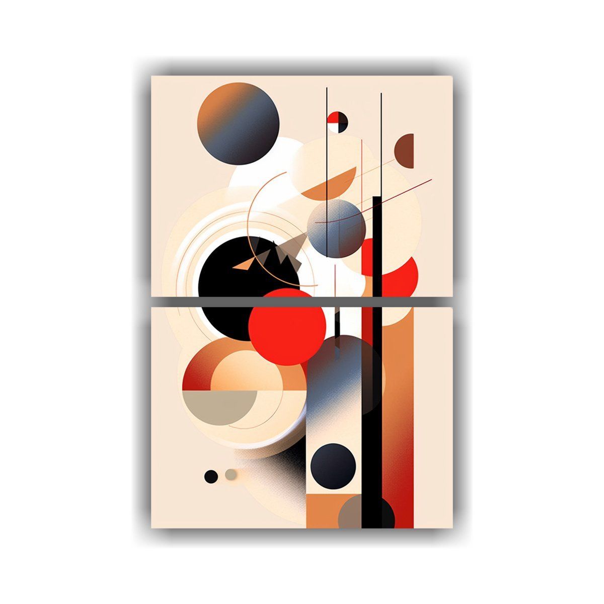 GENERICO - Arte De Pared Movimiento Abstracto Contemporáneo 30x40 Cm