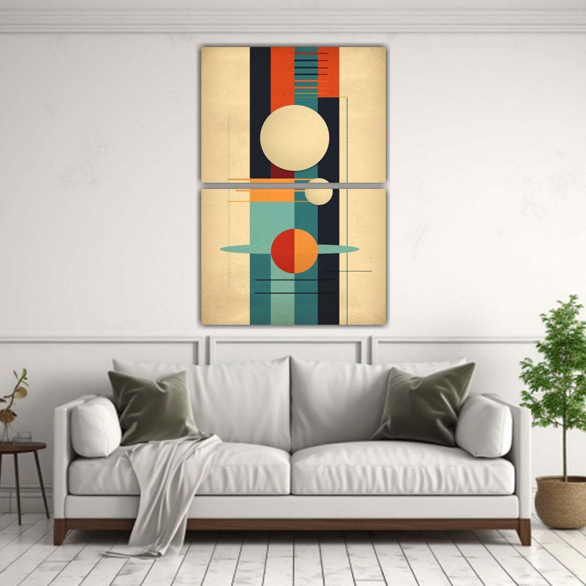 GENERICO - Set Pinturas Decoración Calidez Estilo Mid 30x40 Cm