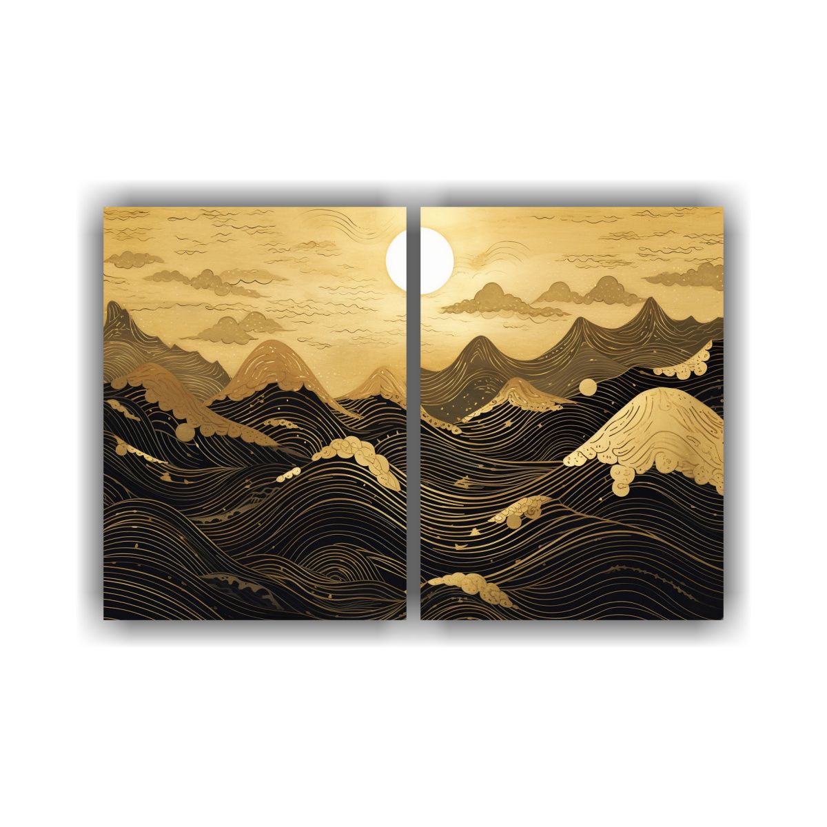 GENERICO - Pintura Decorativa Cuadro Hermoso Del La Luna En 40x30 Cm