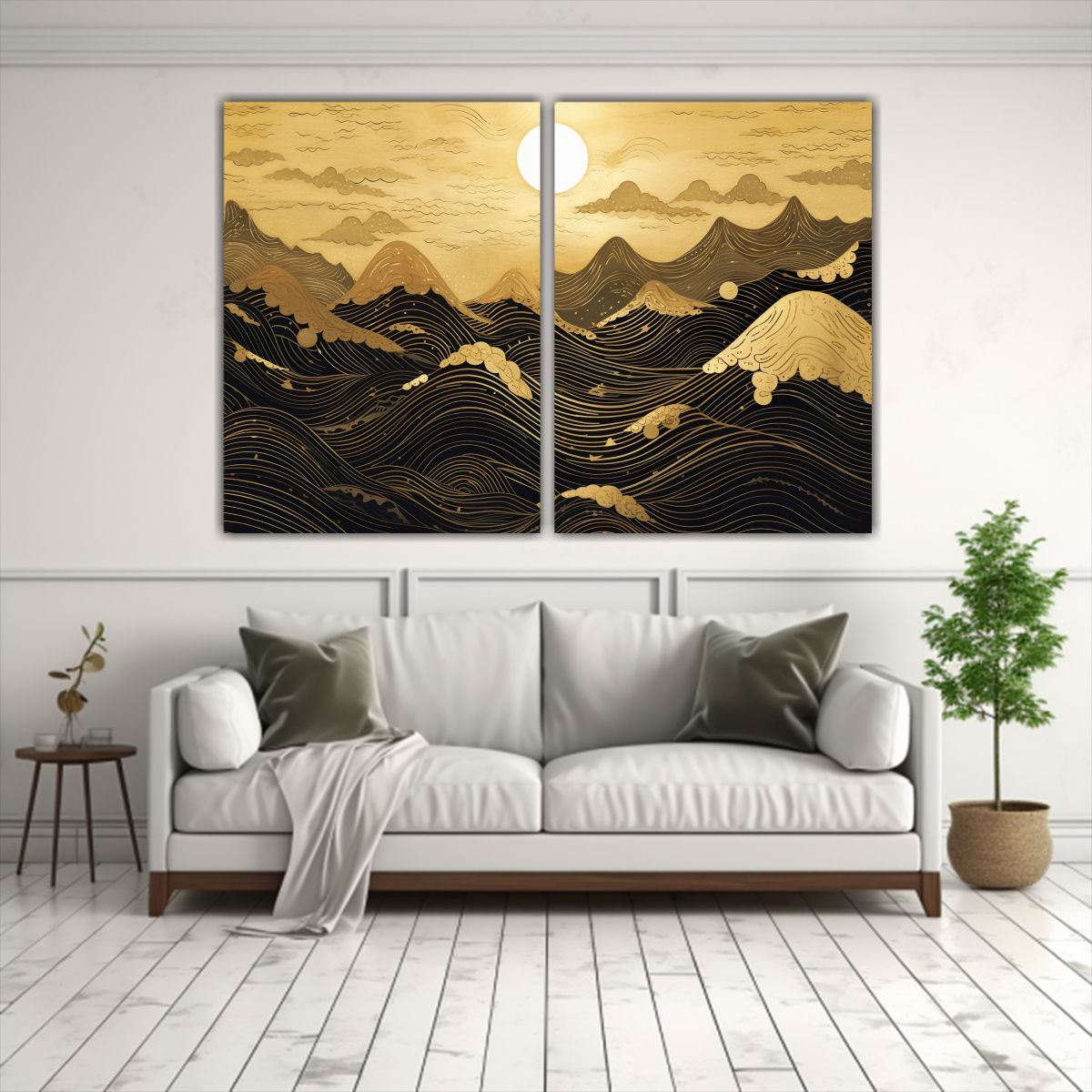 GENERICO - Pintura Decorativa Cuadro Hermoso Del La Luna En 40x30 Cm