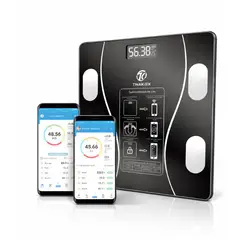 GENERICO - Balanza Digital Inteligente Bluetooth 180 Kg Medidor De Grasa Corporal IMC Masa Muscular