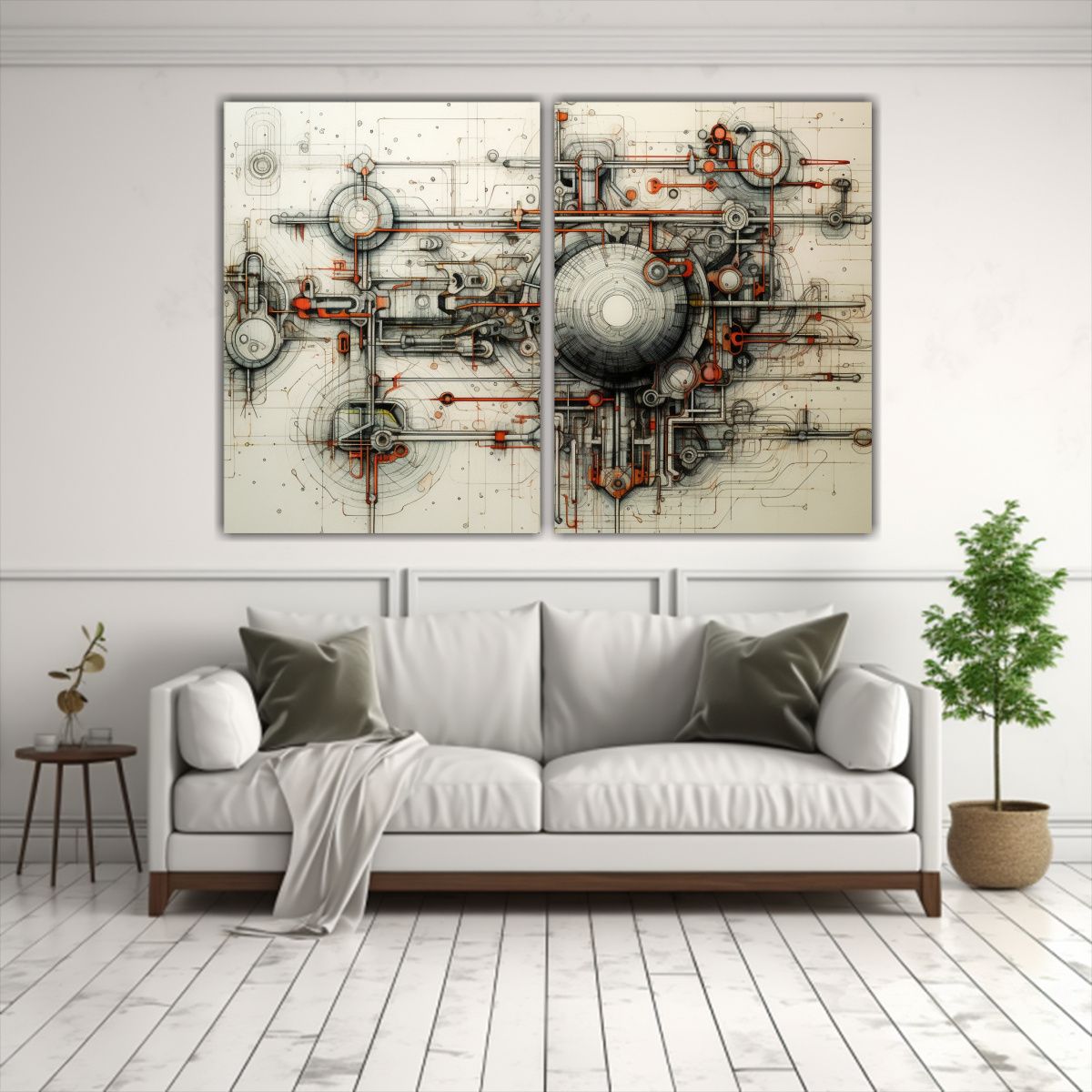 GENERICO - Pinturas Abstractas En Bastidor Sistema De 40x30 Cm