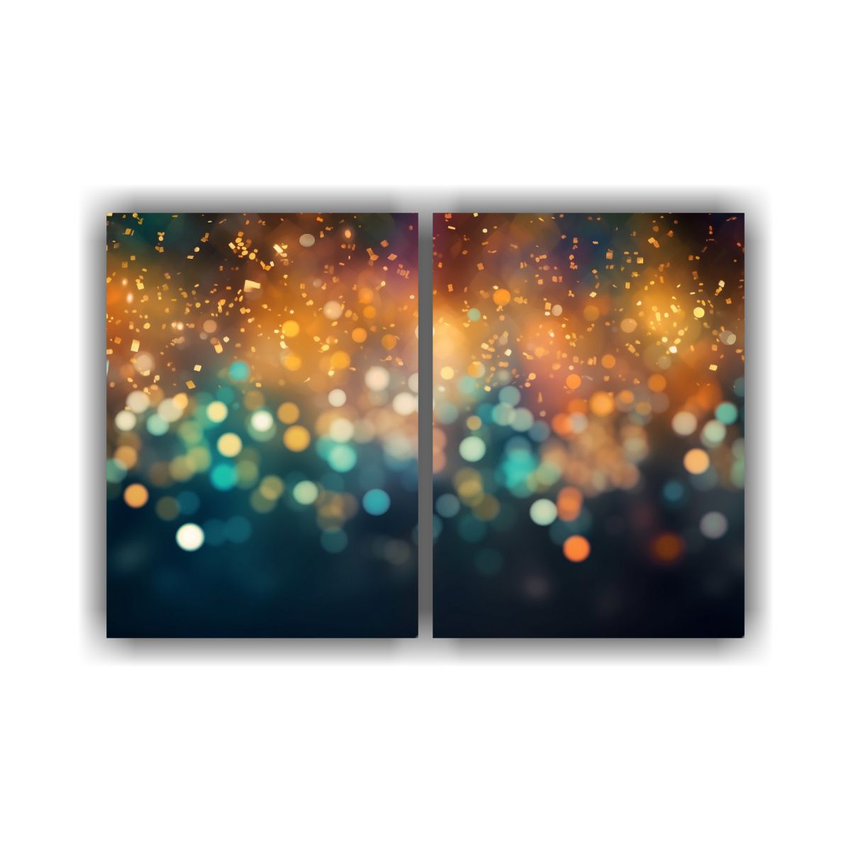 GENERICO - Cuadros Diseño Representación Bokeh Brillo 80x50 Cm