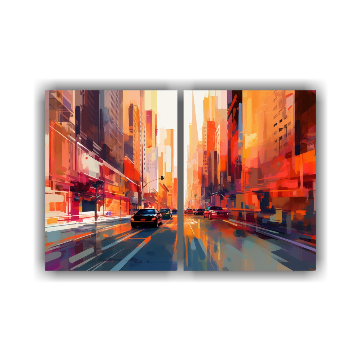 GENERICO - Interpretación Gráfica De Calles De Manhattan 80x50 Cm