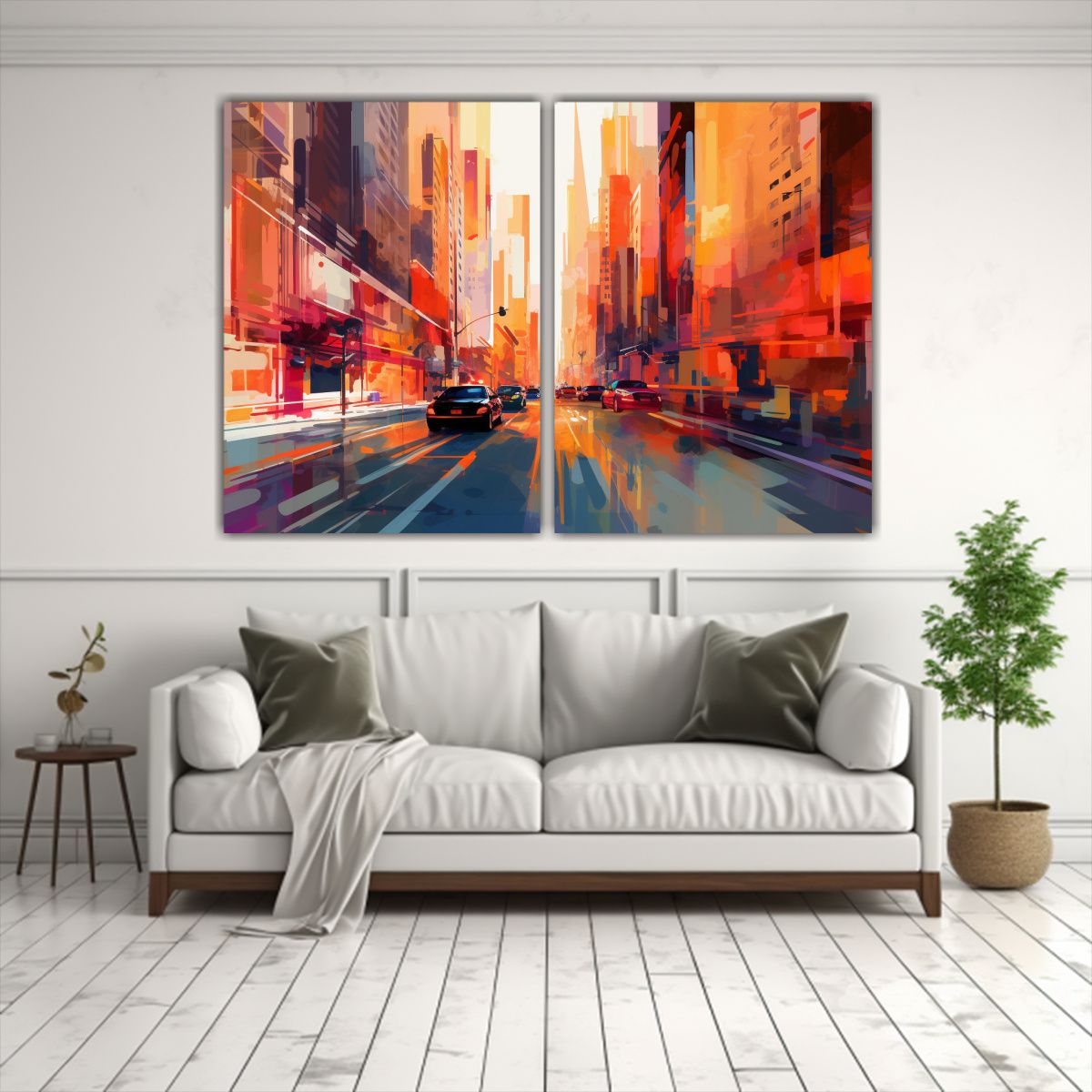 GENERICO - Interpretación Gráfica De Calles De Manhattan 80x50 Cm