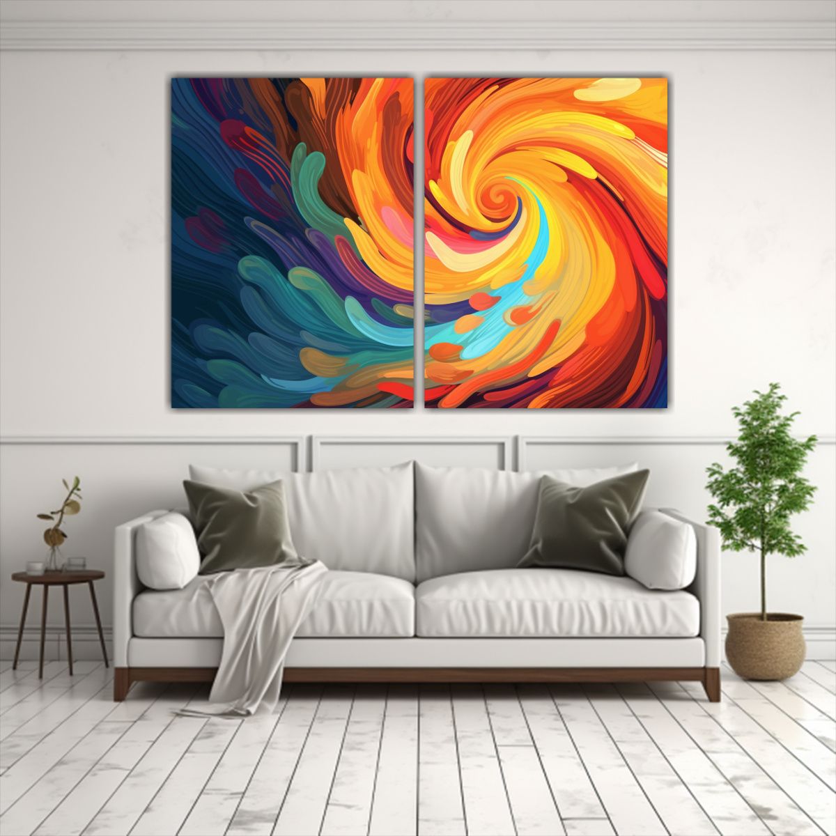 GENERICO - Pinturas Decorativas Para Baño En Lienzo Con 80x50 Cm