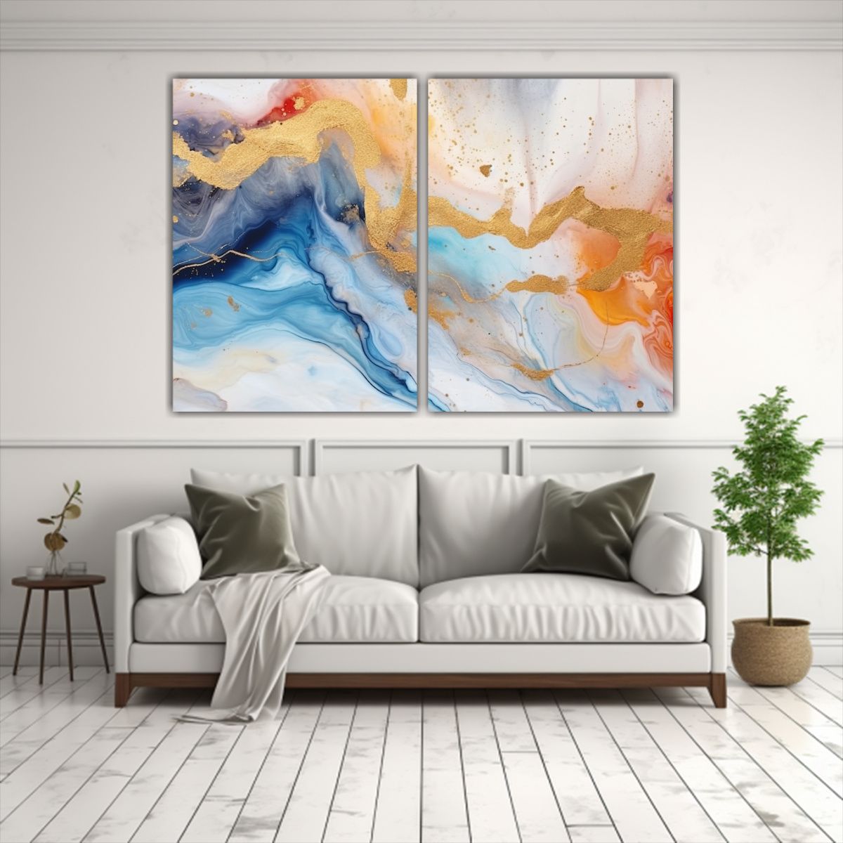 GENERICO - Pinturas Abstractas De Fondo De Tinta De Alcohol 40x30 Cm