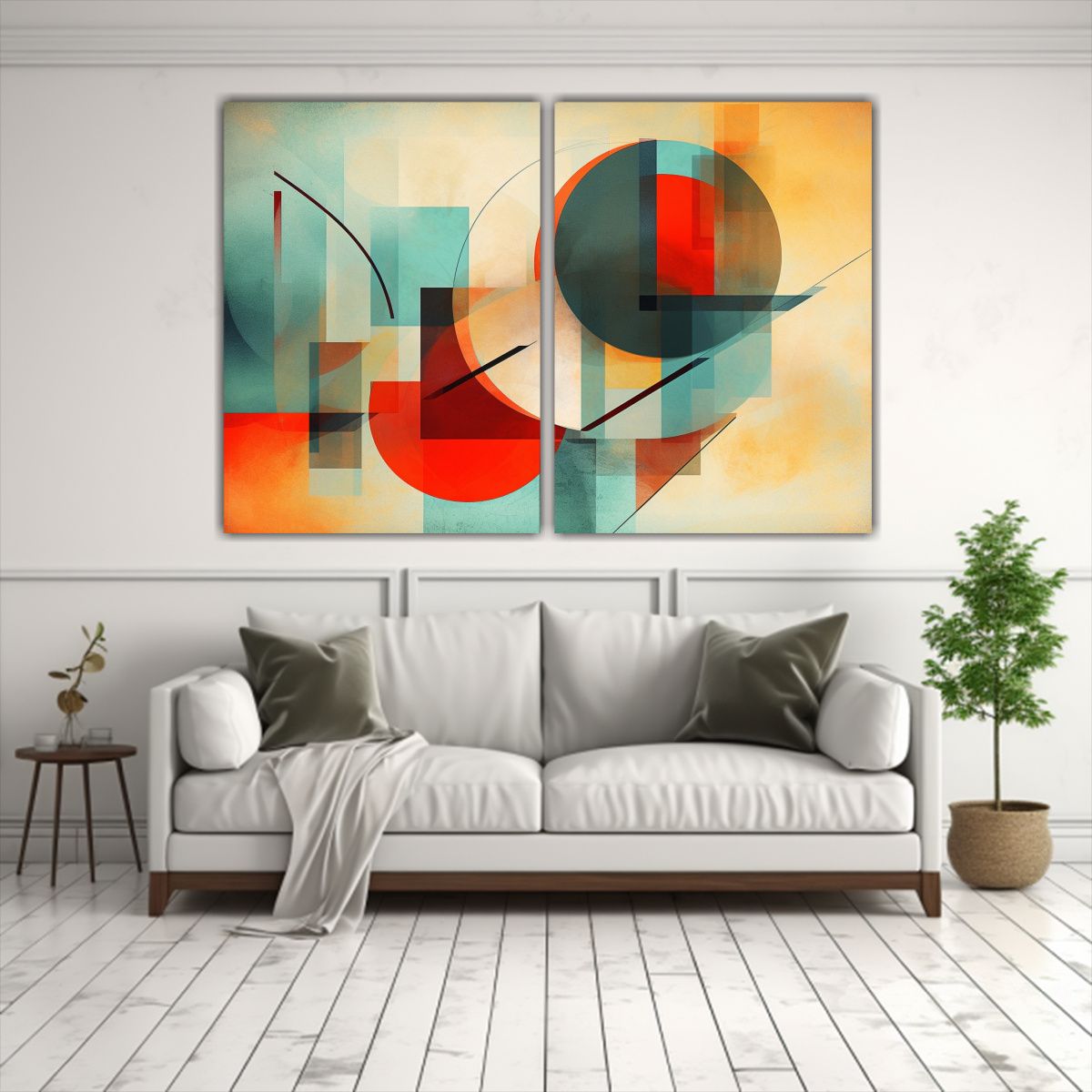 GENERICO - Pinturas Decorativas Abstractas En Colores 40x30 Cm