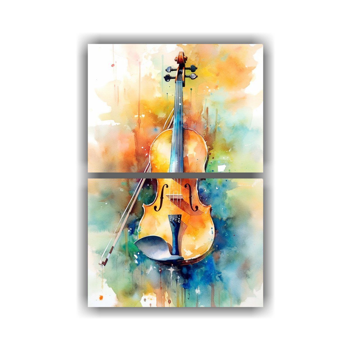 GENERICO - Pinturas Decorativas De Violín Original Estilo 30x40 Cm