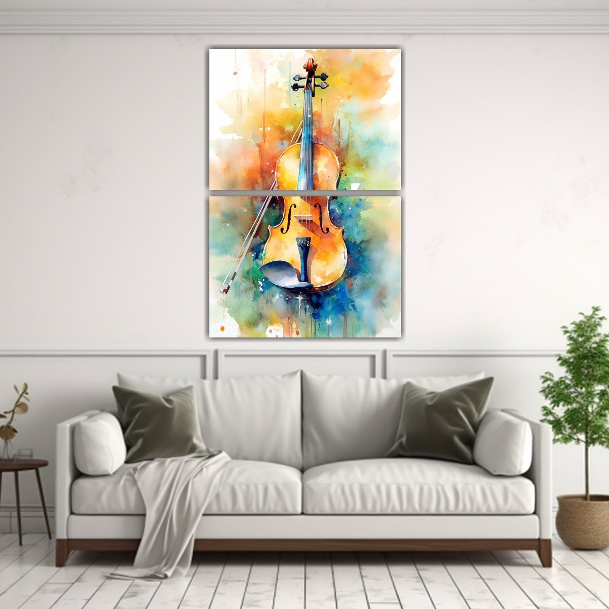 GENERICO - Pinturas Decorativas De Violín Original Estilo 30x40 Cm