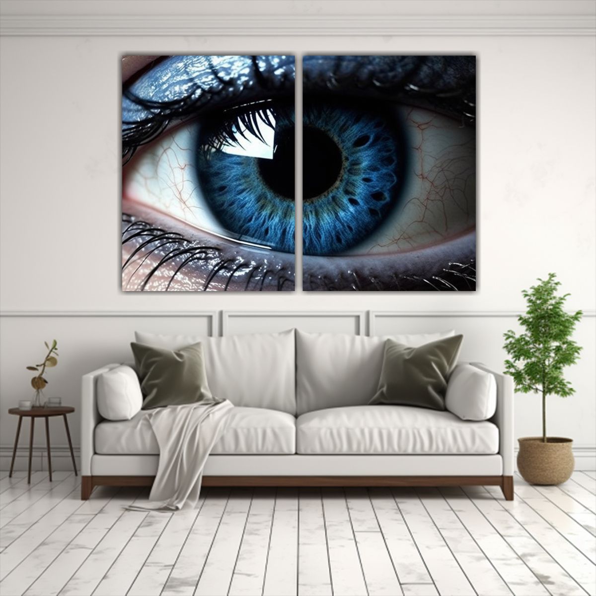 GENERICO - Pintura De Lienzo Con Composición Calmada Ojo 80x50 Cm