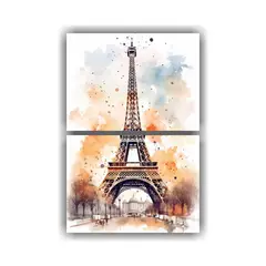 GENERICO - Pinturas Decorativas Con Protagonismo De La Torre 30x40 Cm