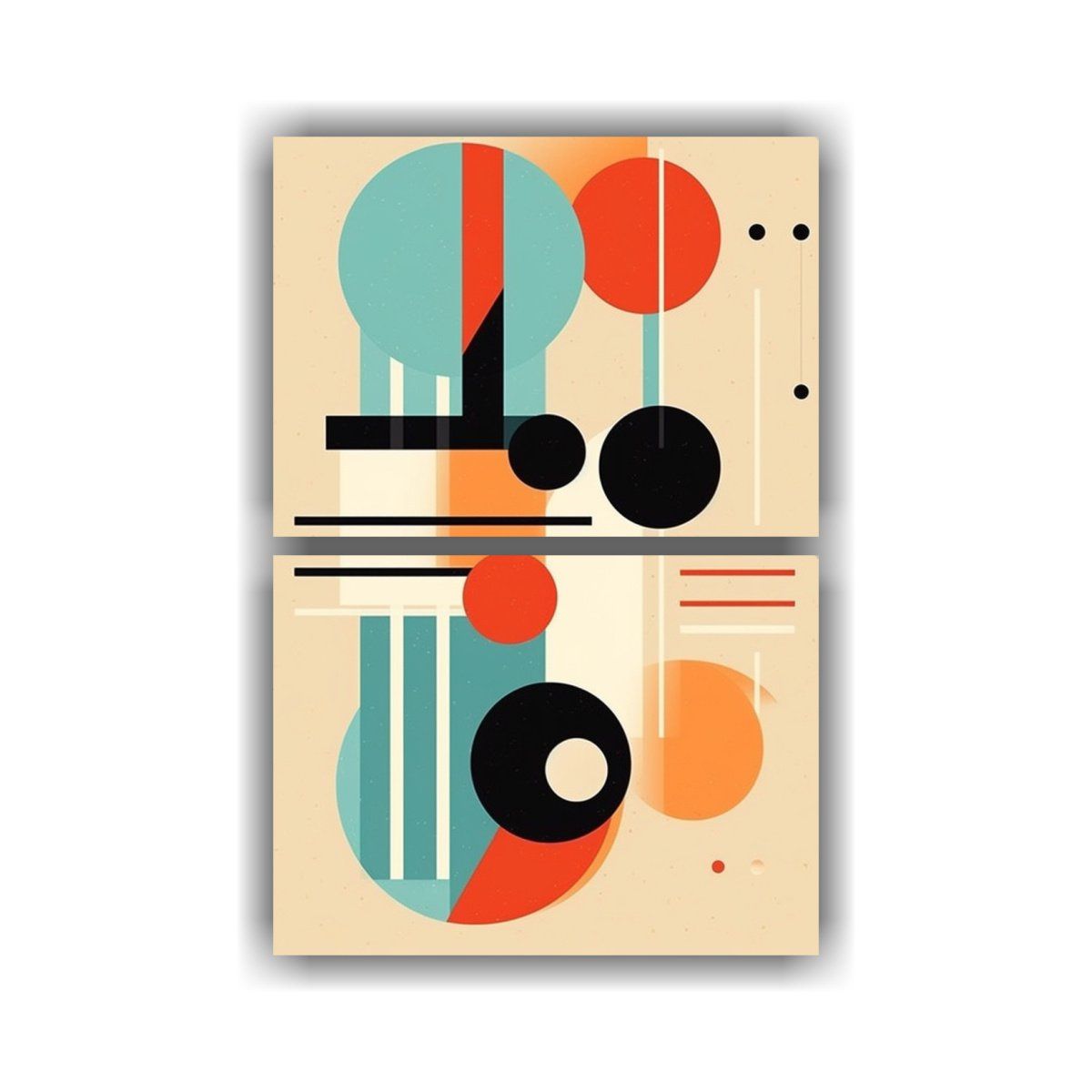 GENERICO - Cuadro Decorativo Estilo Retro De Diseño Plano 30x40 Cm