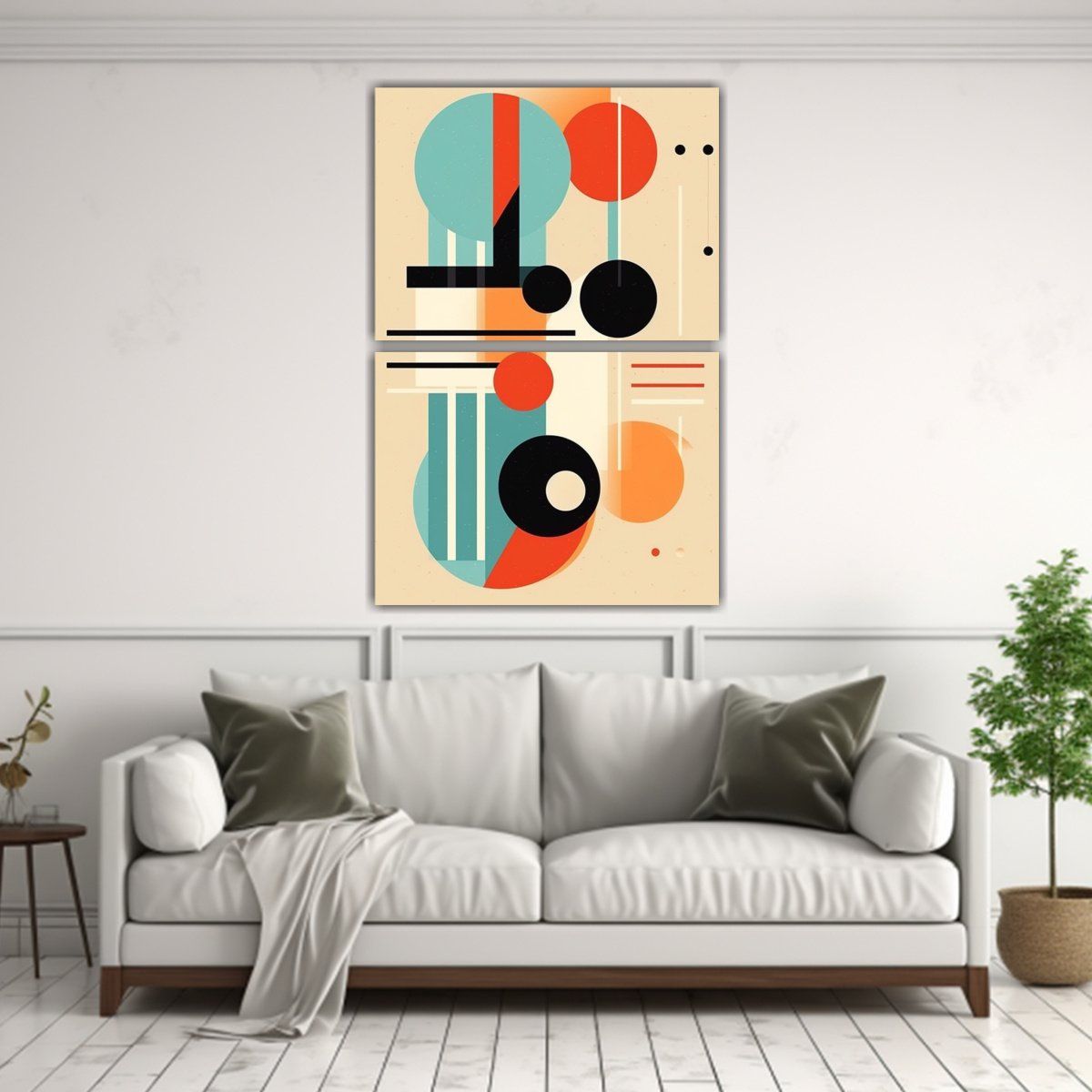 GENERICO - Cuadro Decorativo Estilo Retro De Diseño Plano 30x40 Cm