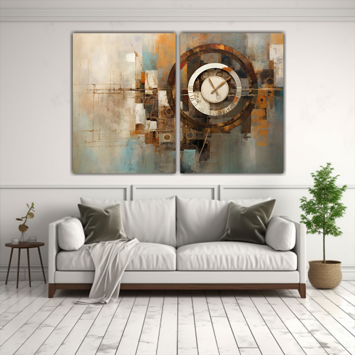 GENERICO - Pinturas De Decoración Abstracta Que Exploran El 80x60 Cm