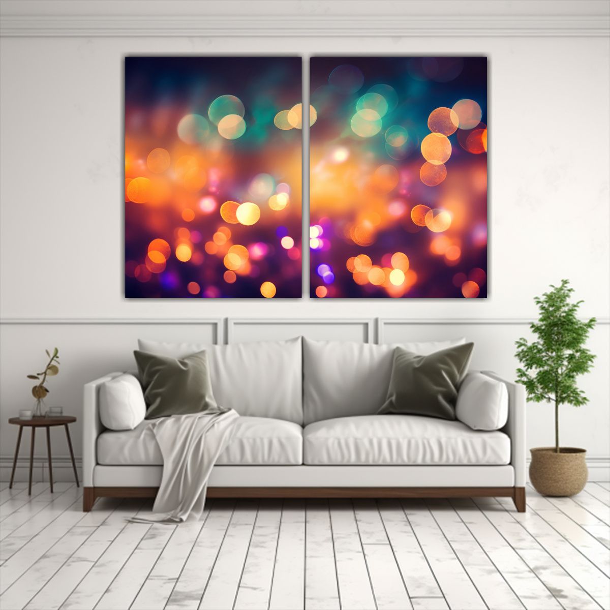 GENERICO - Pinturas Decorativas Con Textura De Imagen Bokeh 80x60 Cm