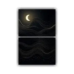 GENERICO - Artes De Pared Minimalistas En Lienzo Set De 2 30x40 Cm