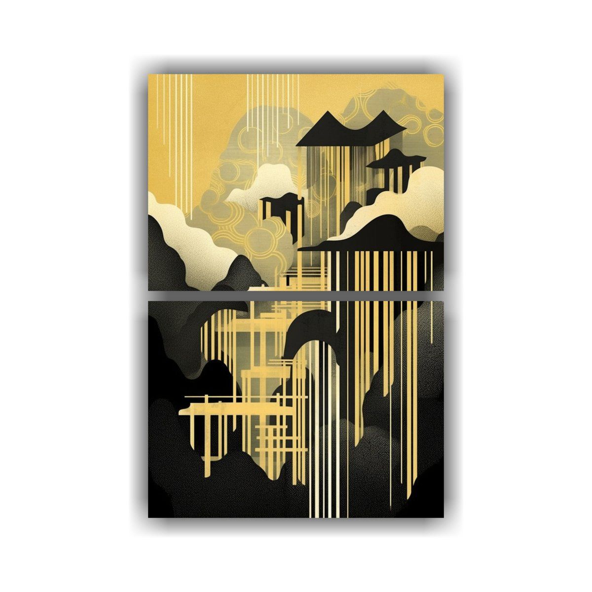 GENERICO - Pinturas Decorativas De Paisajes Arquitectónicos 30x40 Cm