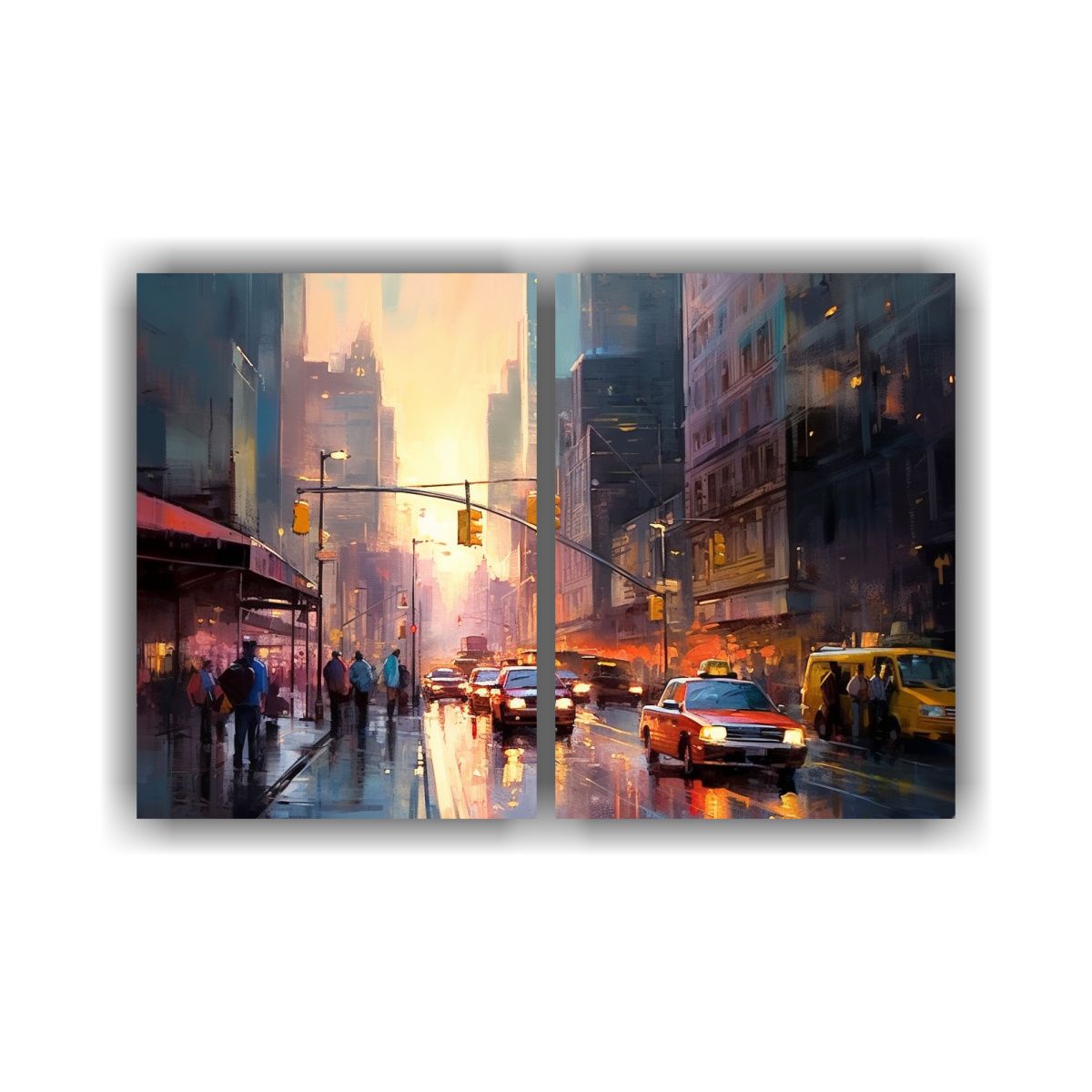 GENERICO - Cuadro En Bastidor Ciudad De Nueva York En La 80x60 Cm