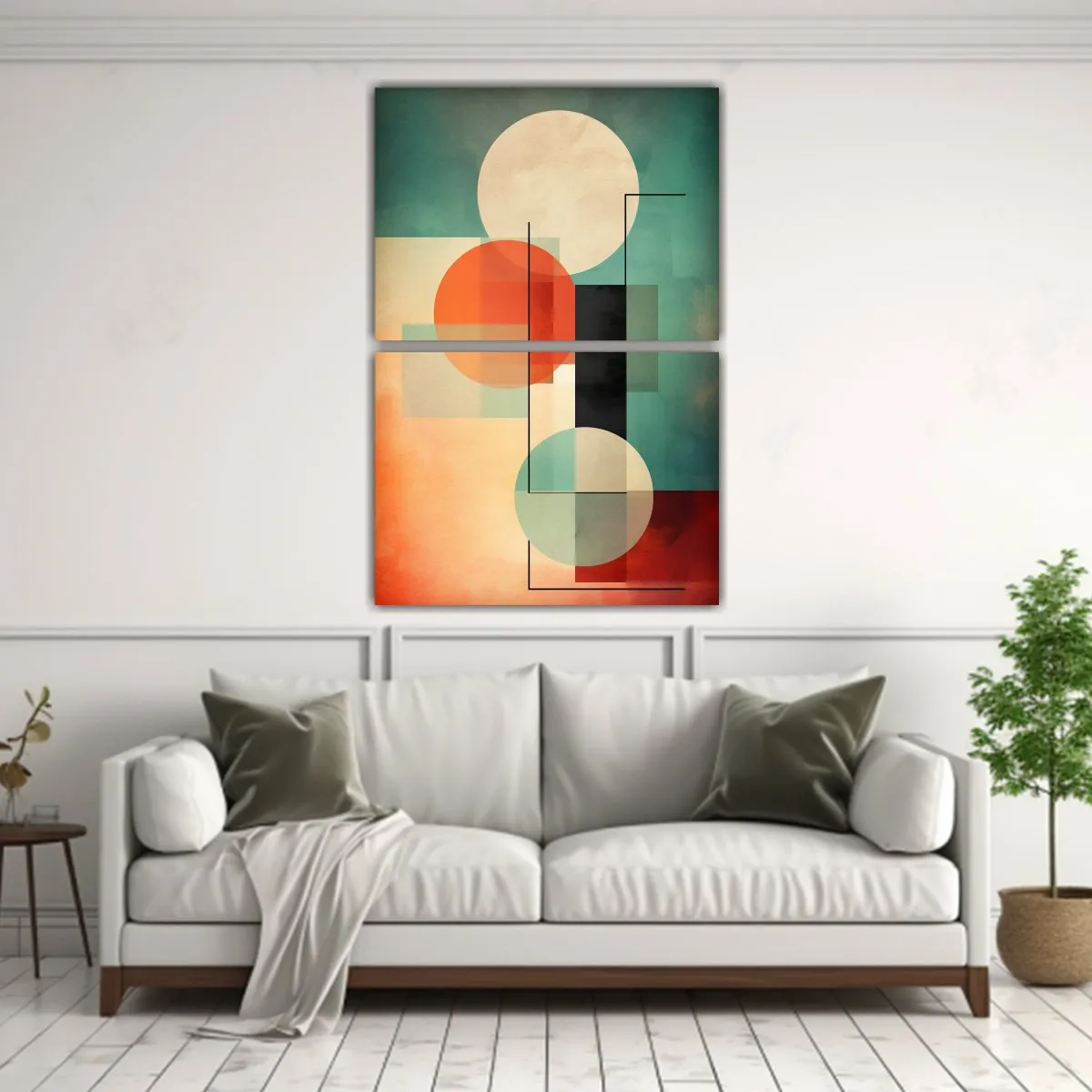 GENERICO - Conjunto De Cuadros Estilo Galería Para Sala 30x40 Cm