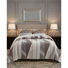 GENERICO - CUBRECAMA QUILT SHERPA PLAZA Y MEDIA 180 X 230 CM