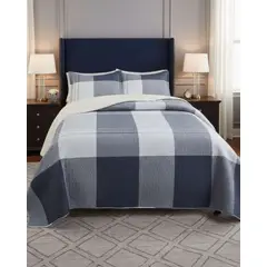 GENERICO - CUBRECAMA QUILT SHERPA PLAZA Y MEDIA 180 X 230 CM